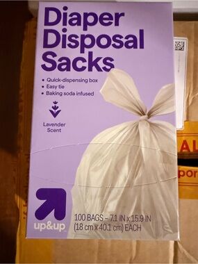 up&up Lavender Scent Diaper Disposal Sacks - White